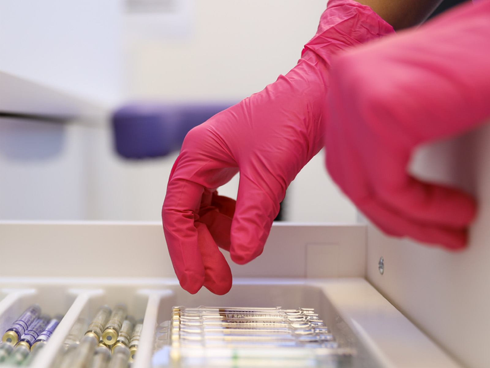 Aurelia Blush Pink Nitrile Glove